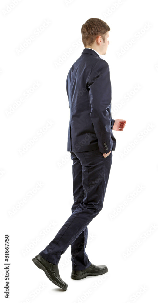Elegant man in suit isolated on white Elegant man in suit isolated on white
