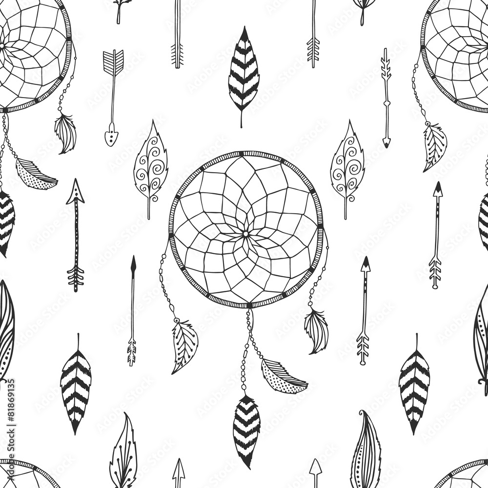 Vector arrow background, retro pattern, etnic doodle collection Vector arrow background, retro pattern, etnic doodle collection