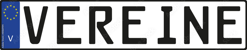 Nummernschild Nummernschild