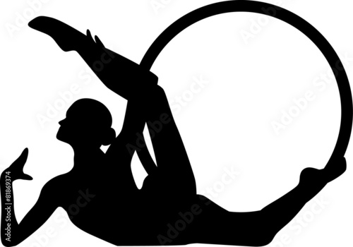 Gymnastic with hoop