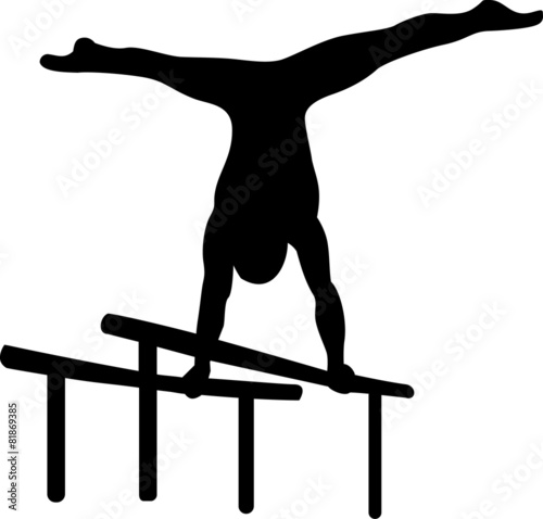 Gymnastics at parallel bars