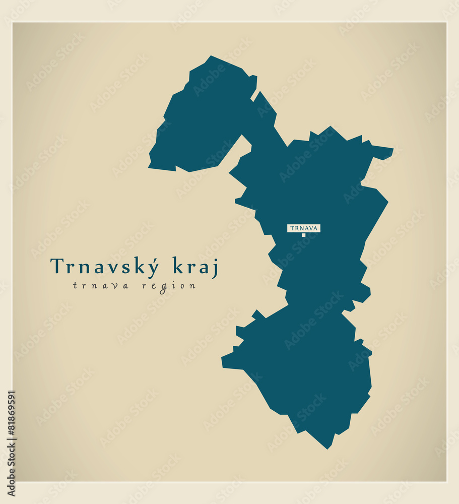 Modern Map - Trnavsky kraj SK