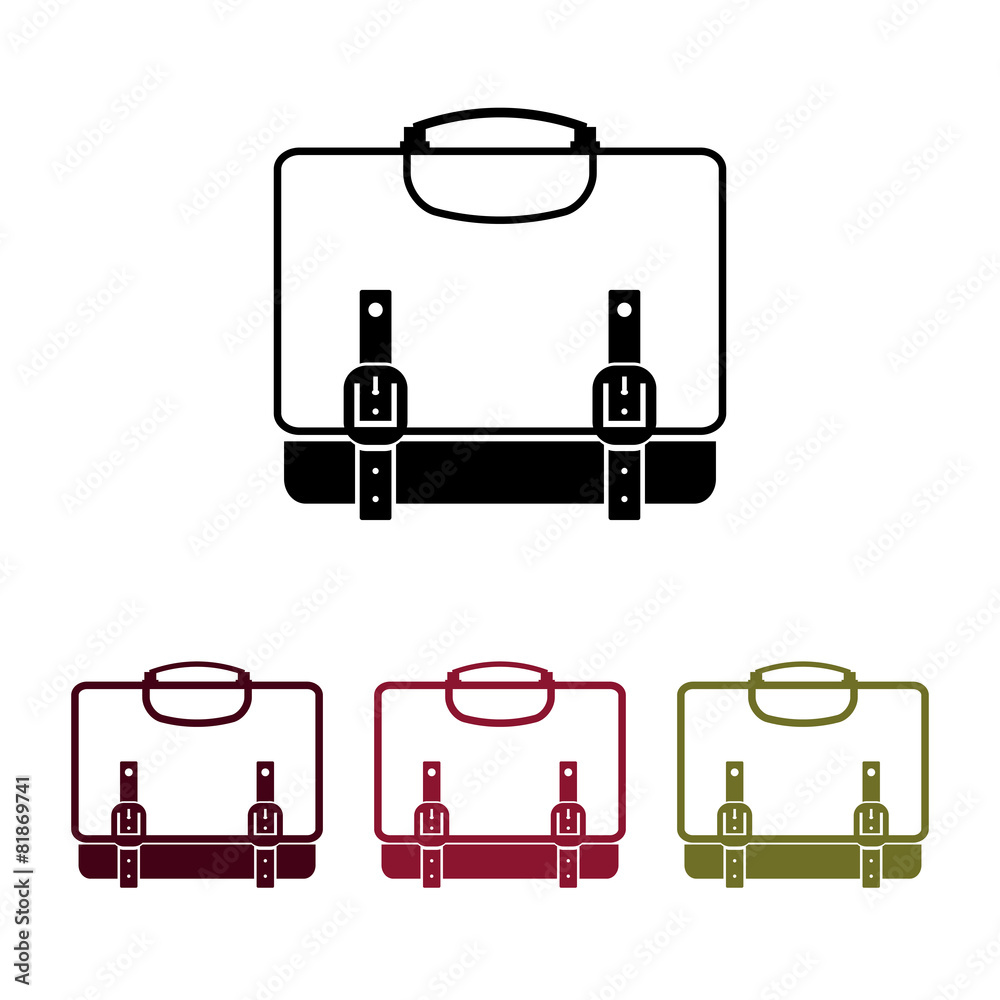 School bags icons School bags icons