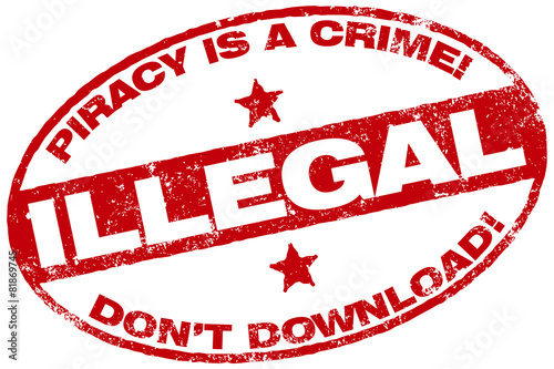 piracy warning stamp