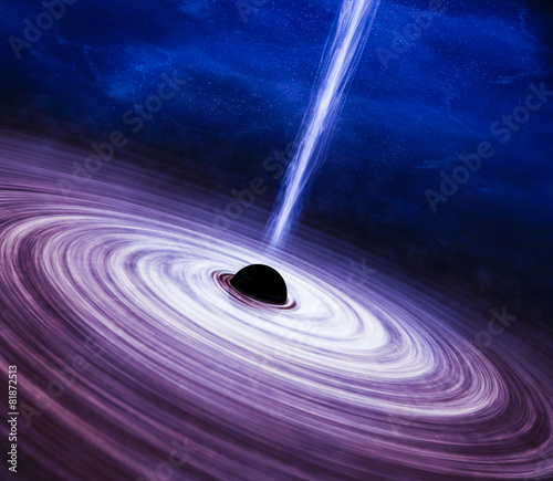 Obraz na płótnie Black hole w salonie