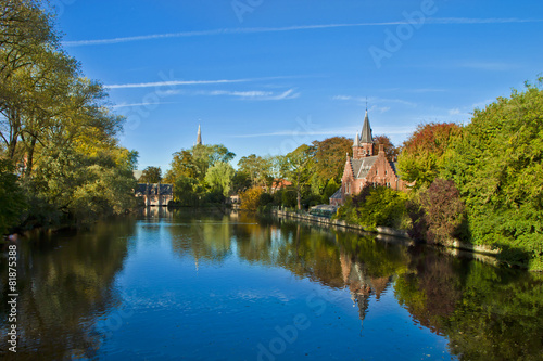 Beautiful  Scene in Brugge ,Belgium photo