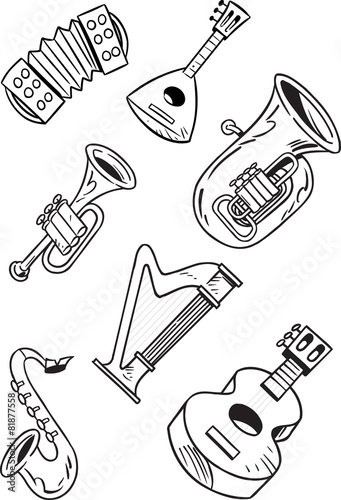 Set of musical instruments