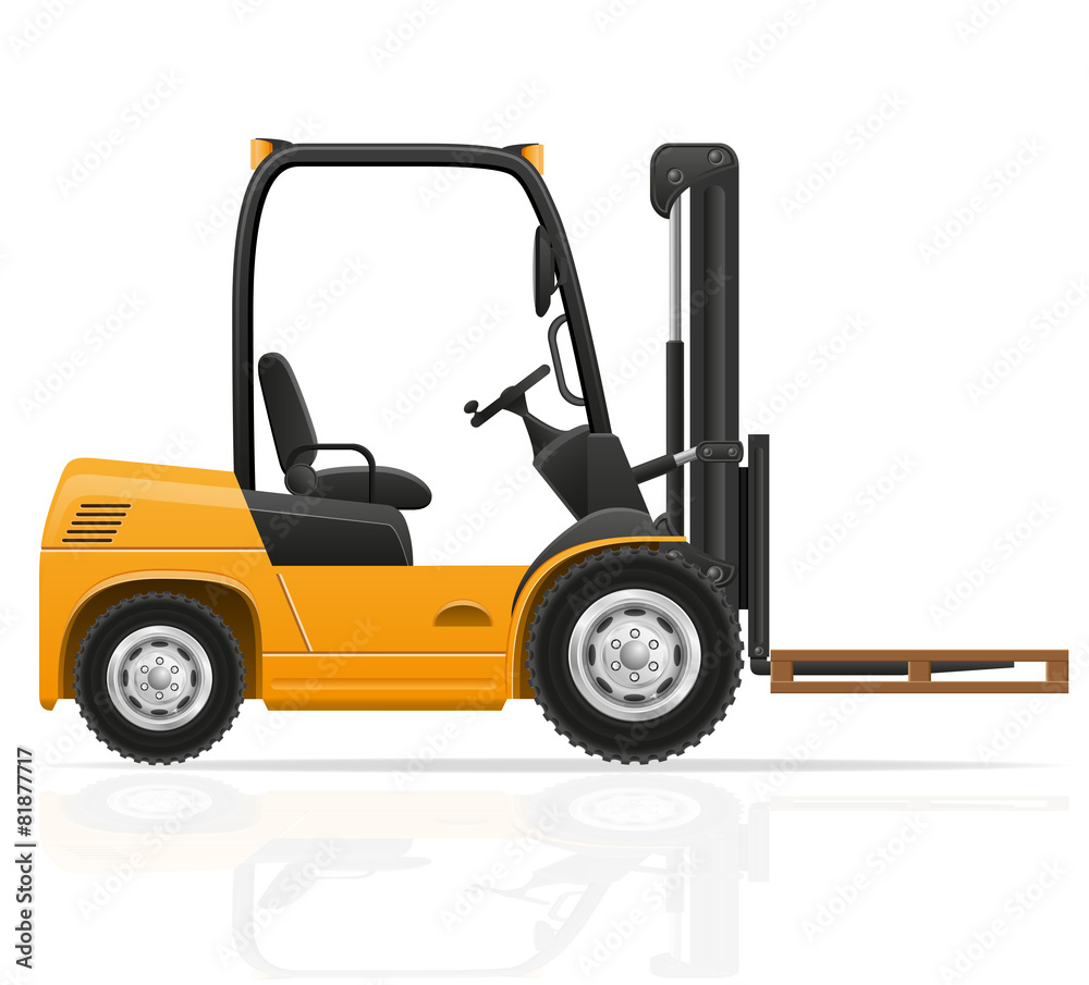 forklift truck vector illustration forklift truck vector illustration