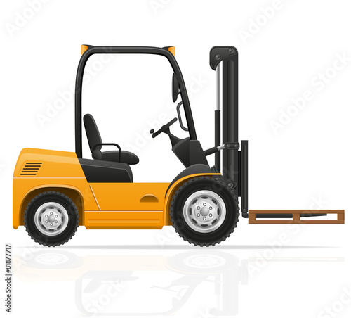 forklift truck vector illustration