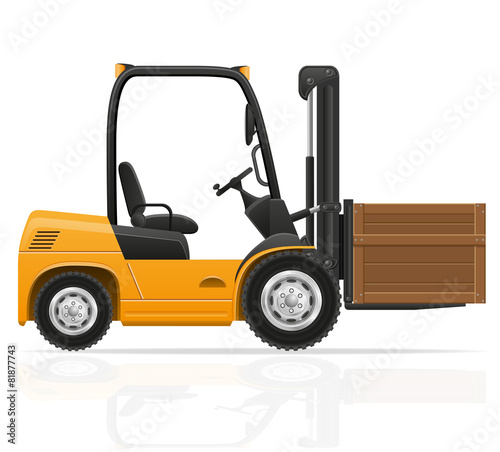 forklift truck vector illustration