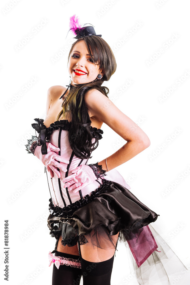 Glamorous Sexy Moulin Rouge girl wearing hot lingerie. Beuty Glamorous Sexy Moulin Rouge girl wearing hot lingerie. Beuty