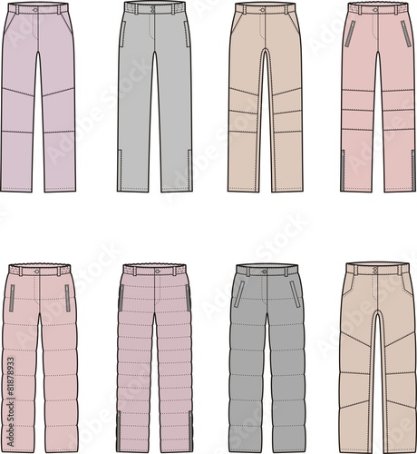 Down pants