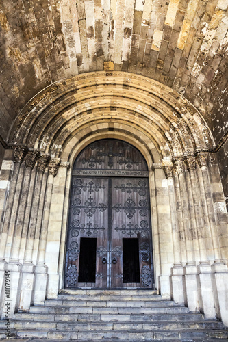 Entrance door, Lisbon Cathedral church Se (Santa Maria Maior de
