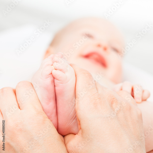 Infant foot massage