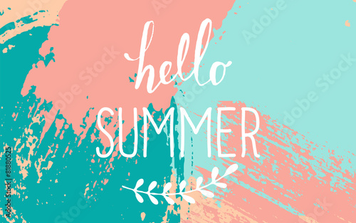 Abstract Brush Strokes Summer Design