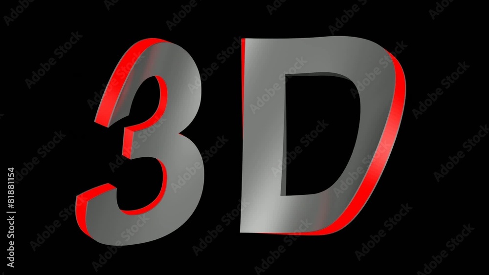 3D logo in movement