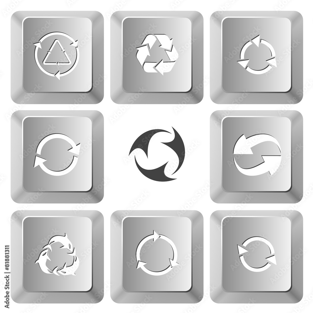 killer whale as recycling symbol. killer whale as recycling symbol.
