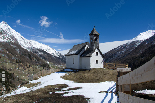 Kapelle auf der Islitzer Alm, Osttirol, Österreich