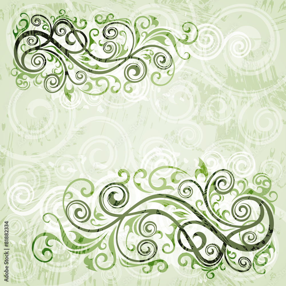 Abstract floral grunge background Abstract floral grunge background