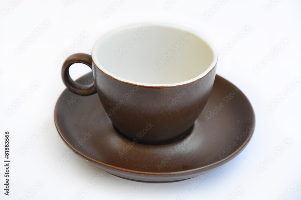 cup and saucer isolated on a white background cup and saucer isolated on a white background