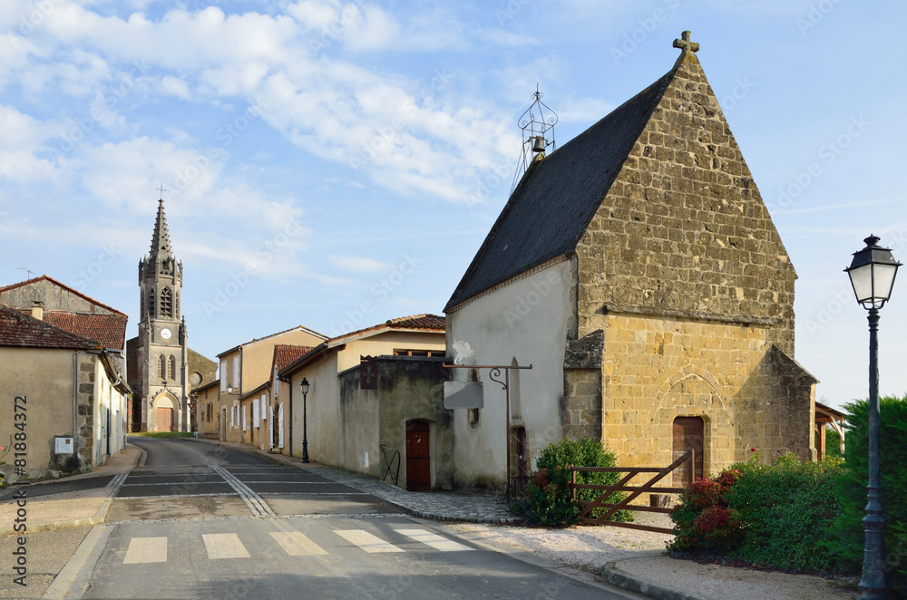 Fototapeta premium French village Lupiac in Gascony