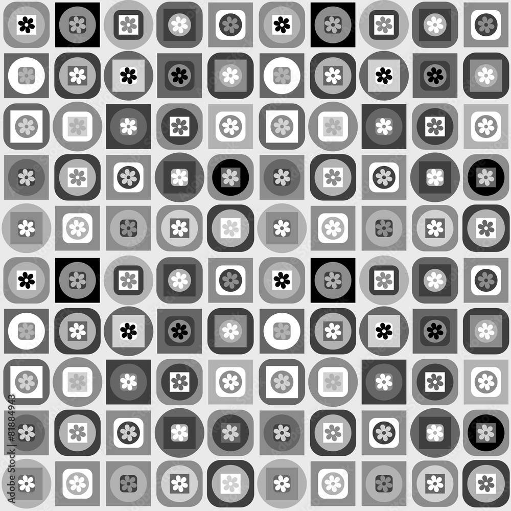 Geometrical shapes background in black and white Geometrical shapes background in black and white