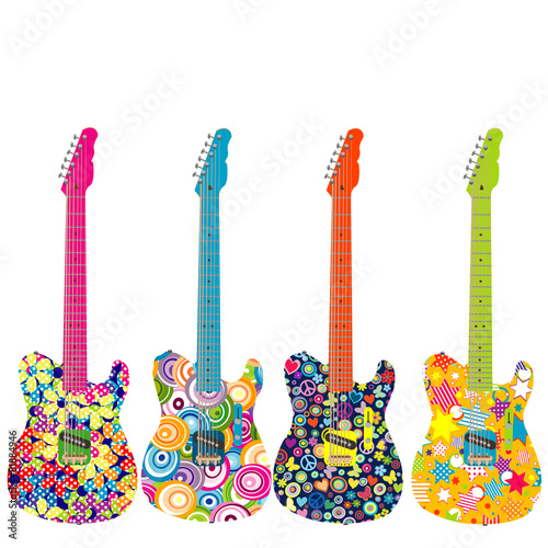 Flower power guitars