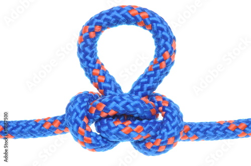 Knot Alpine Butterfly Loop on white background
