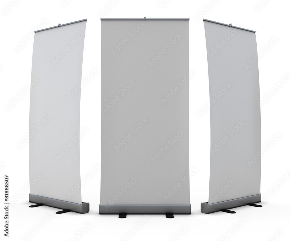 Roll up banner on a white Roll up banner on a white