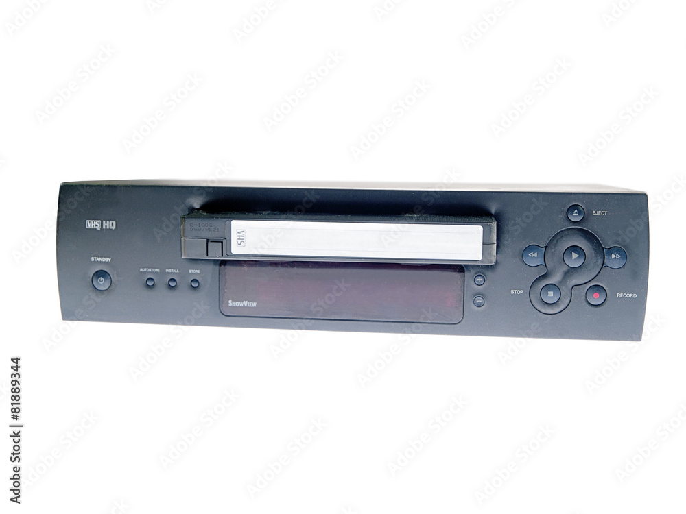 videocassette recorder and videotape StockFoto Adobe Stock