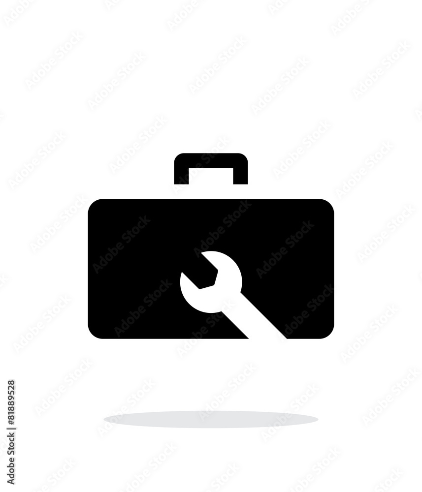 Drone repair kit box simple icon on white background. Drone repair kit box simple icon on white background.