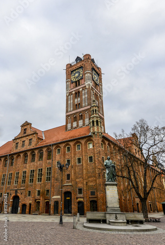 Torun (Poland)- City Hall Tower and Nicolaus Copernicus Statue