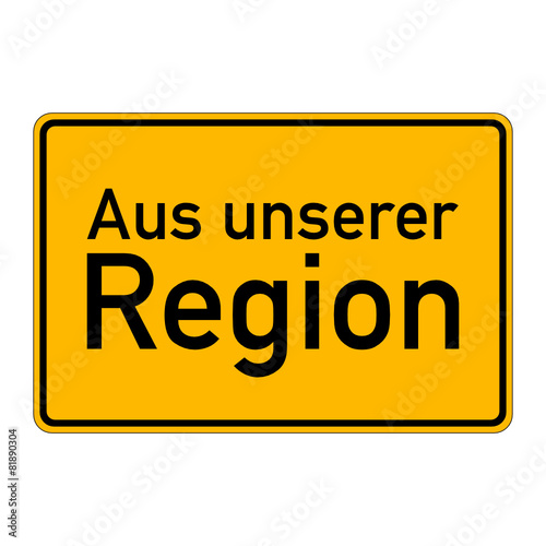 ortsschild aus unserer region I