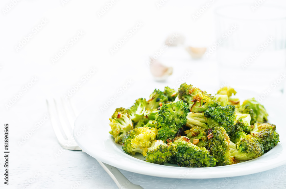 roasted broccoli with garlic