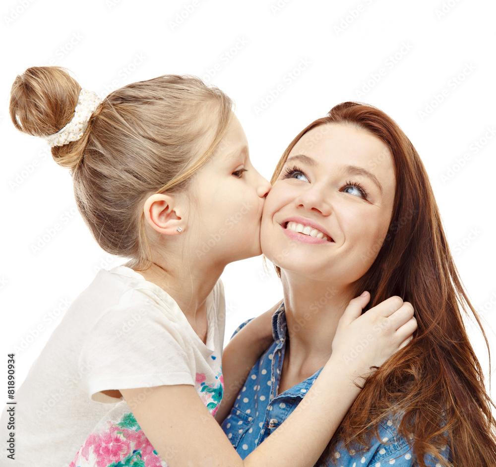 Portrait of child with mother Portrait of child with mother