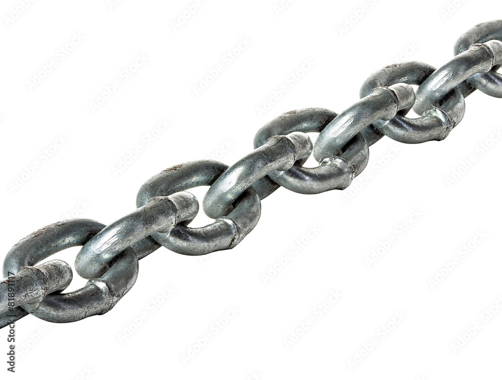 Obraz premium Metal chain isolated on white