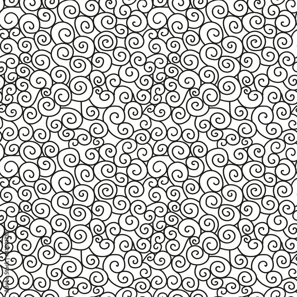 Cartoon doodles hand drawn seamless pattern