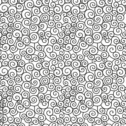 Cartoon doodles hand drawn seamless pattern