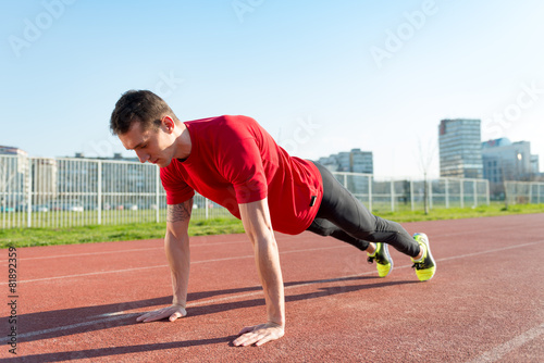 Athlete doing Push-ups