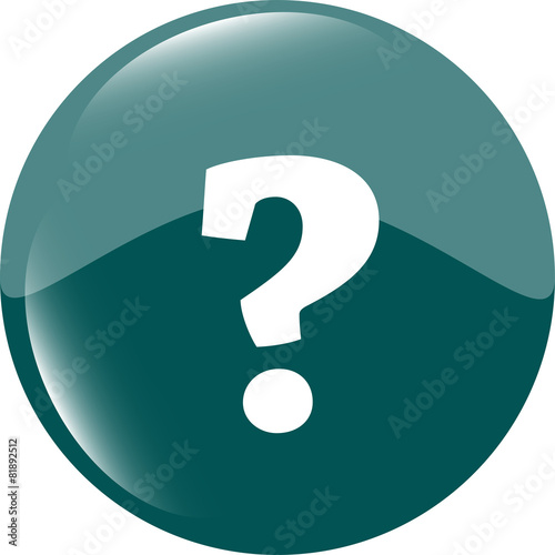 Question mark icon web button