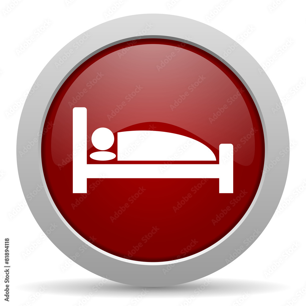 hotel red glossy web icon hotel red glossy web icon