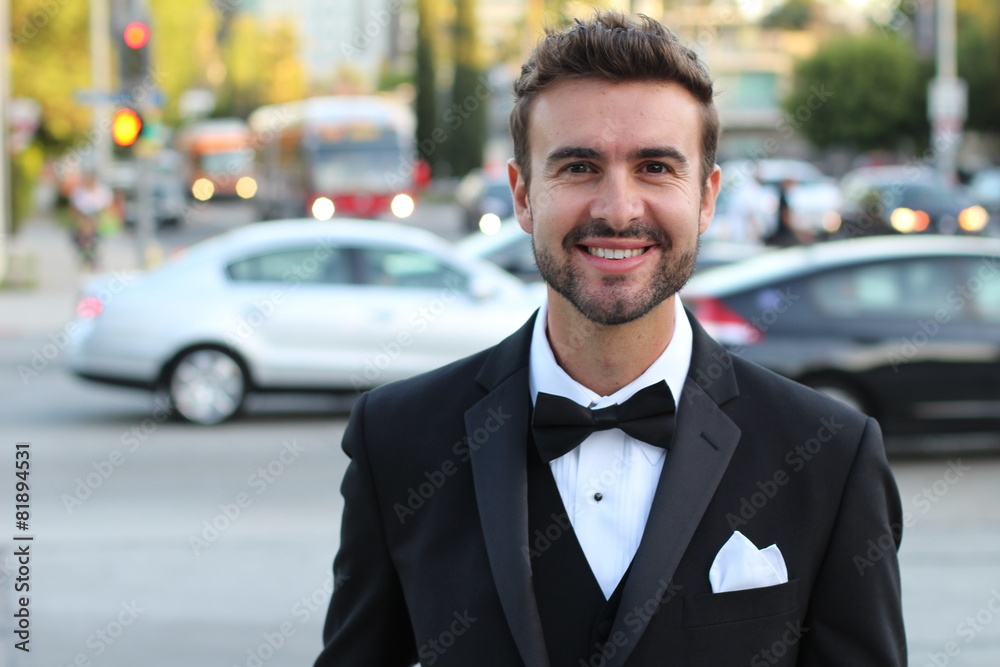 Portrait of a handsome gentleman with a perfect smile Portrait of a handsome gentleman with a perfect smile