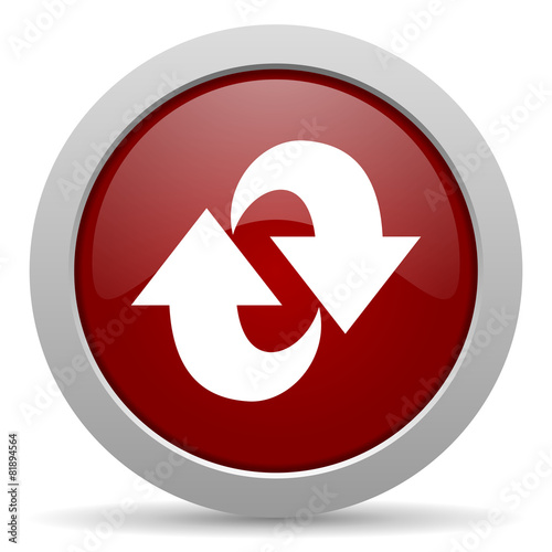 rotation red glossy web icon Free Download rotation red glossy web icon - GFXLoad