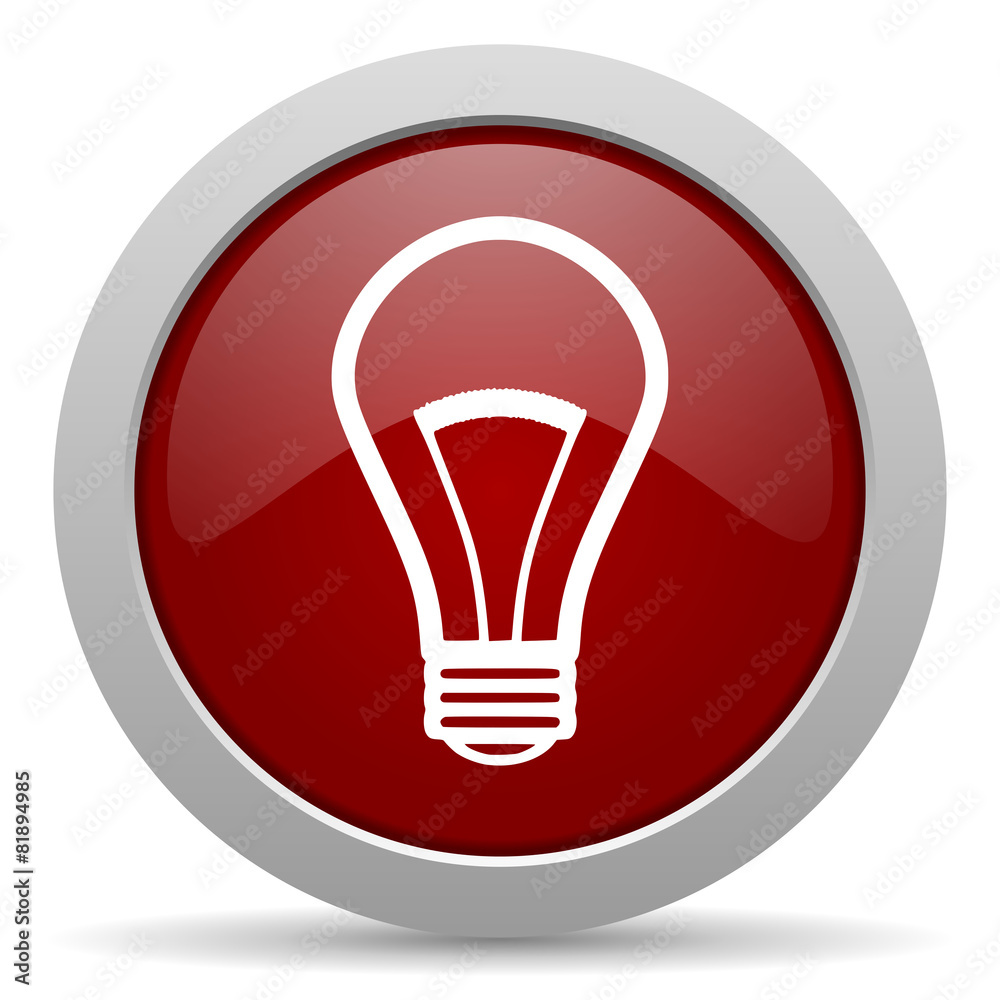 bulb red glossy web icon bulb red glossy web icon