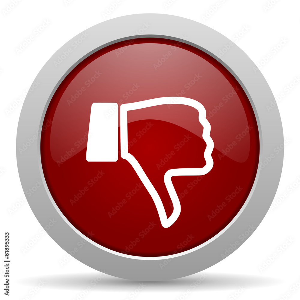dislike red glossy web icon dislike red glossy web icon