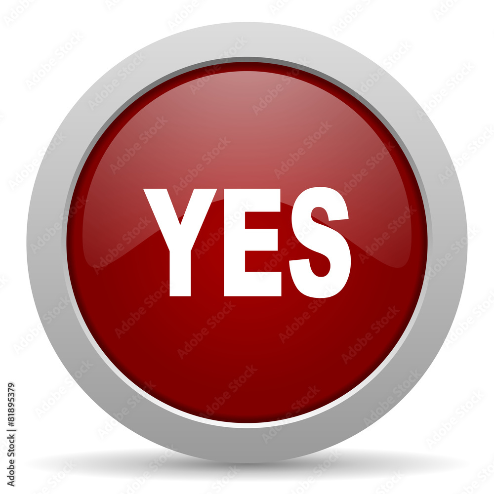 yes red glossy web icon yes red glossy web icon