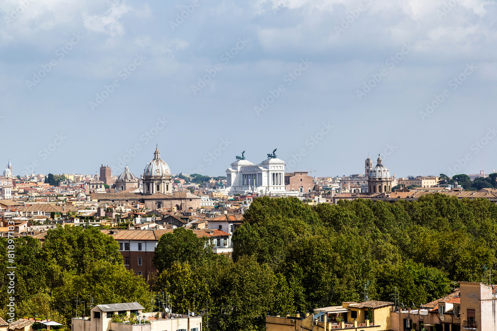 Panoramic view of Rome