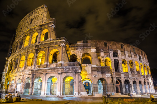 Canvas Print Colosseum in Rome, Italy