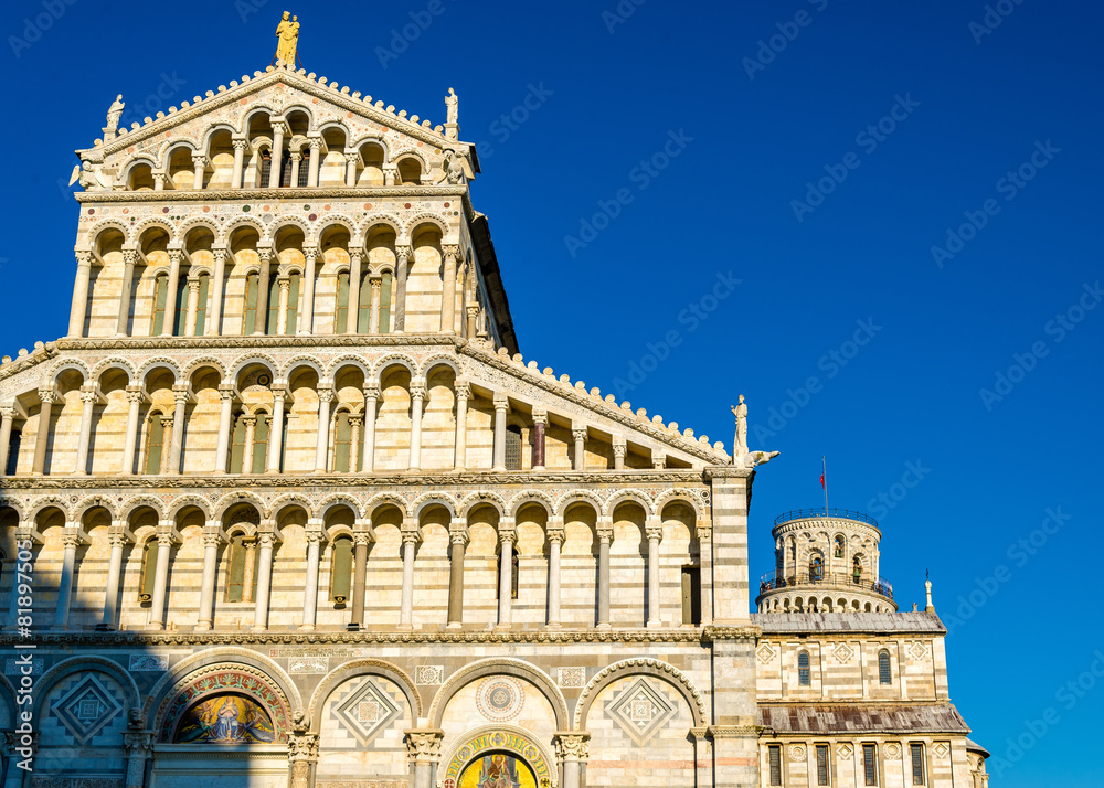 Facade of the Pisa Cathedral - Italy