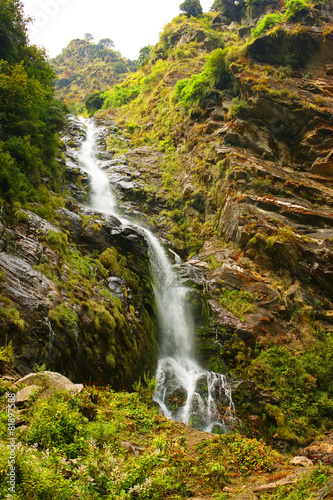  Himalaya Mountains, India, waterfall, background